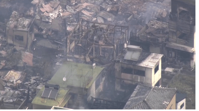 170 عمارتیں تباہ