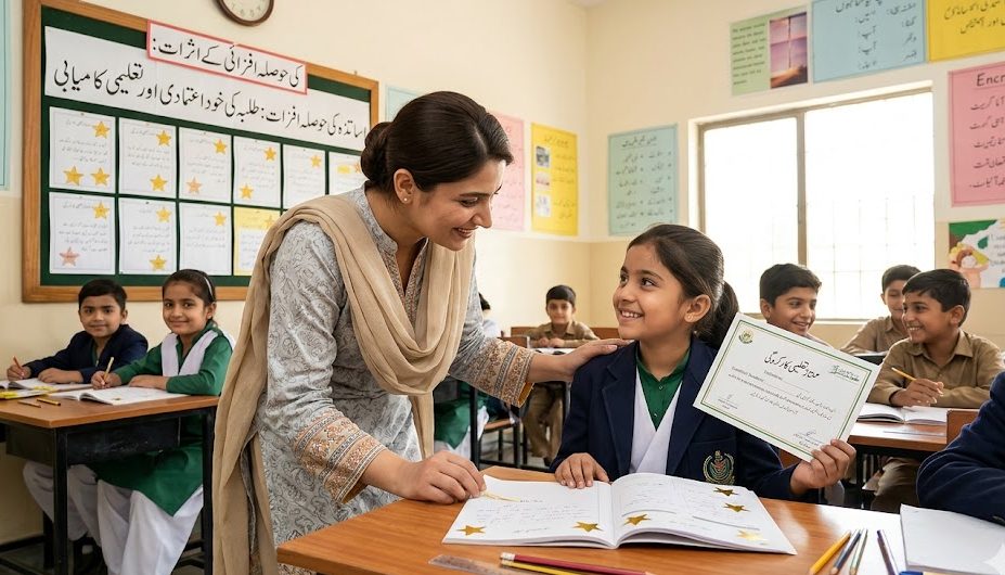 طلبہ کی تعلیمی کارکردگی پر اساتذہ کی حوصلہ افزائی کے اثرات ت