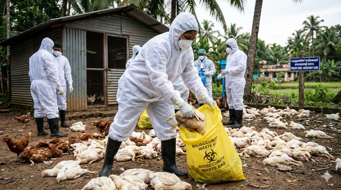 بھارت میں برڈ فلو، چکن اور انڈوں کی فروخت بند bird-flu-india-chicken-eggs-sale-ban